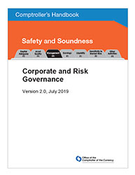Comptroller's Handbook: Corporate and Risk Governance Cover Image