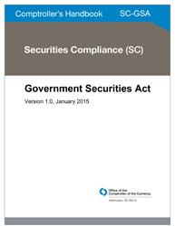 Comptroller's Handbook: Government Securities Act Cover Image