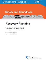 Comptroller's Handbook: Recovery Planning Cover Image