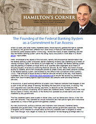 Hamilton's Corner Cover Image: The Founding of the Federal Banking System as a Commitment to Fair Access