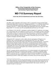 MD-715 Summary Report 2014 Cover Image