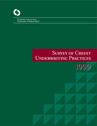 Survey of Credit Underwriting Practices 1999 Cover Image